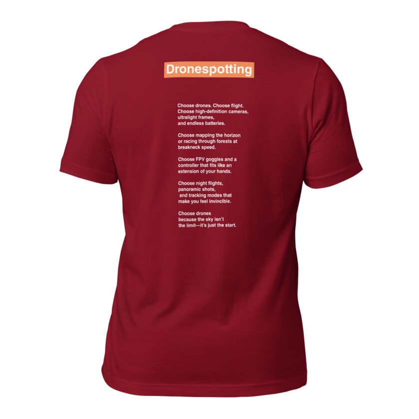 DroneSpotting: Choose the Skies - T-Shirt (Front and Back) - Image 62