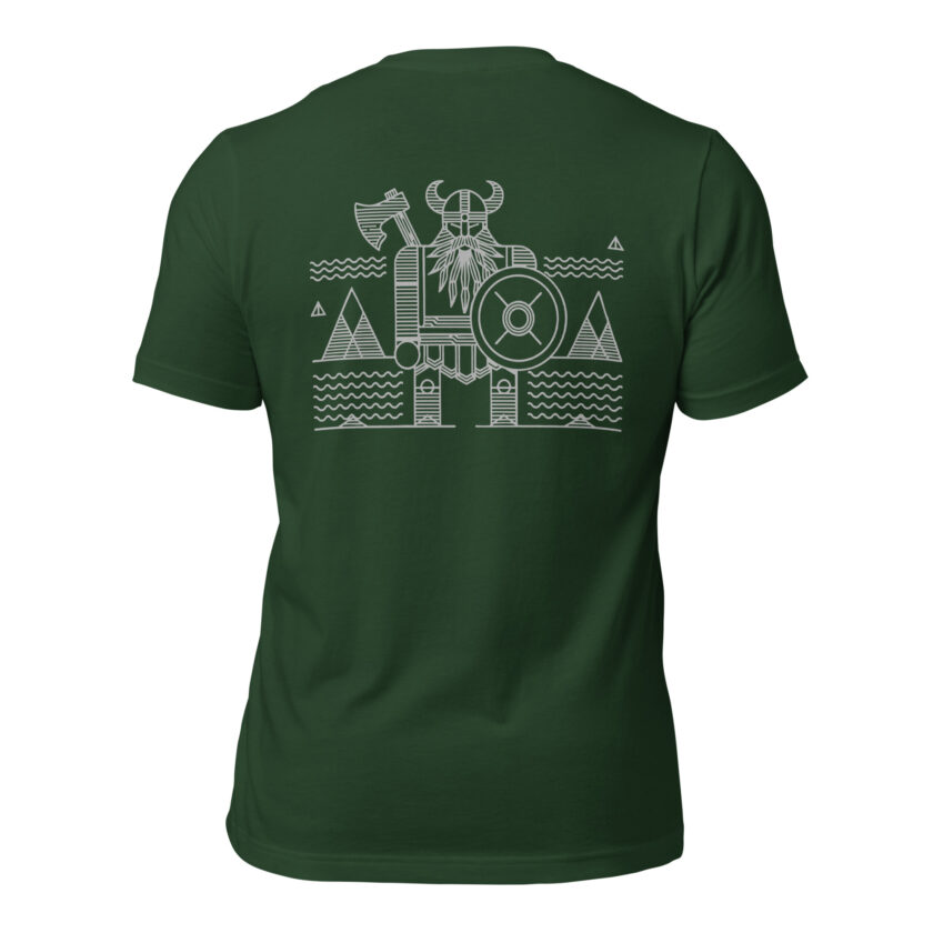 "The Spirit of the North" - Nordic Viking Line Design - T-Shirt - Image 33