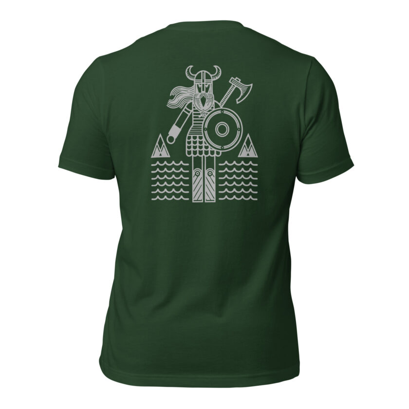 "The Spirit of the North II" - Nordic Viking Line Design - T-Shirt - Image 57