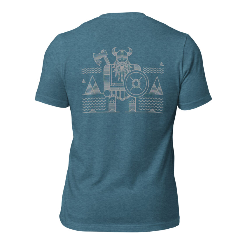 "The Spirit of the North" - Nordic Viking Line Design - T-Shirt - Image 45