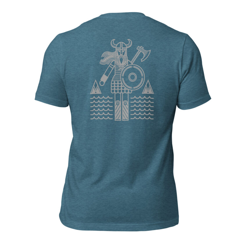 "The Spirit of the North II" - Nordic Viking Line Design - T-Shirt - Image 69