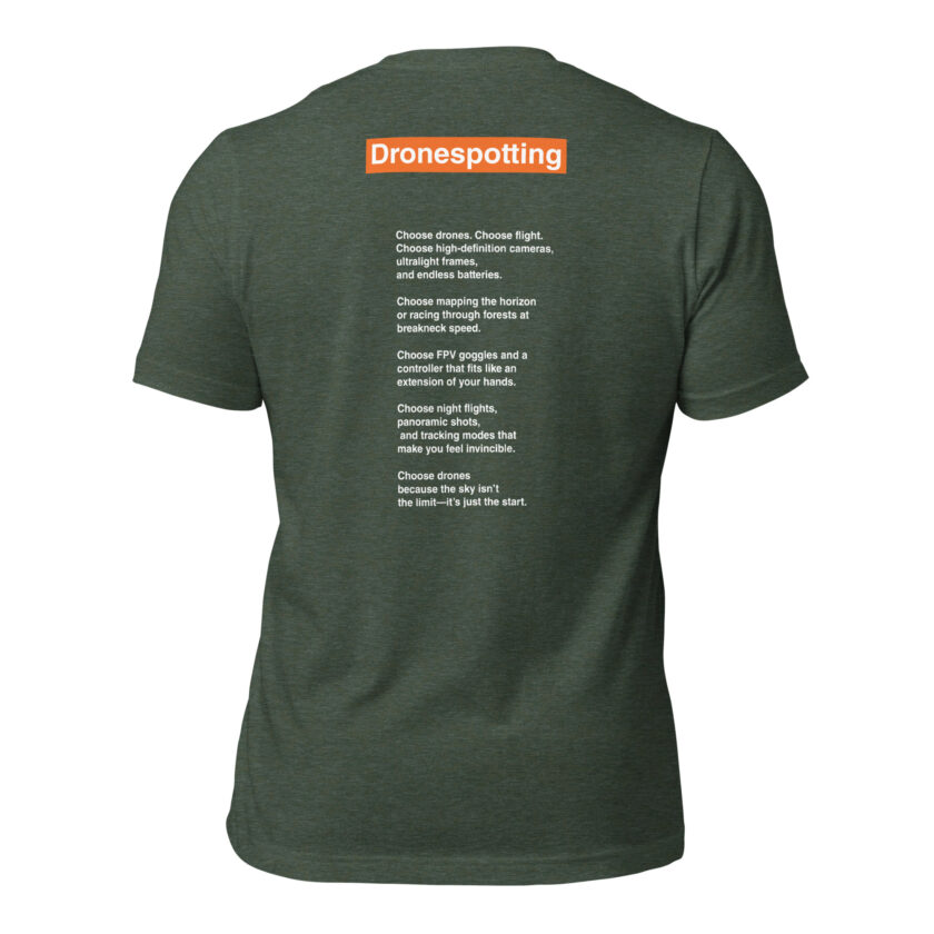 DroneSpotting: Choose the Skies - T-Shirt (Front and Back) - Image 78