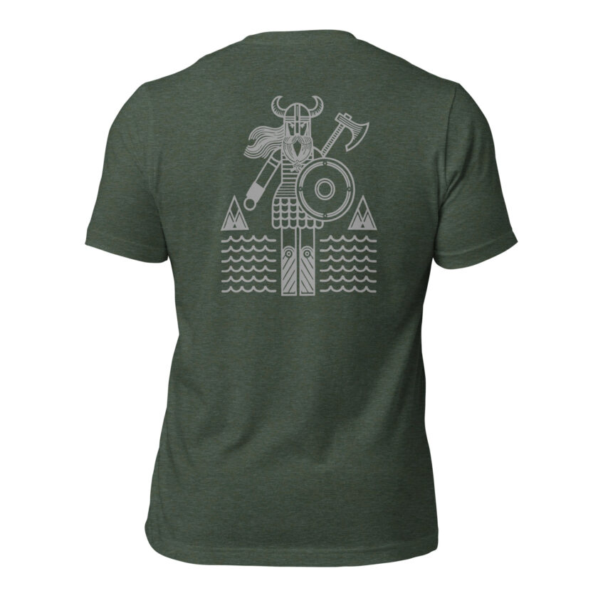 "The Spirit of the North II" - Nordic Viking Line Design - T-Shirt - Image 61