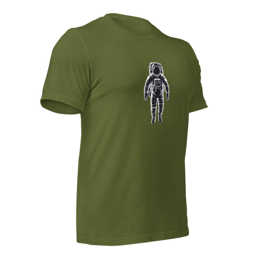Cosmic Drift – Astronaut – Light T-Shirt - Image 7