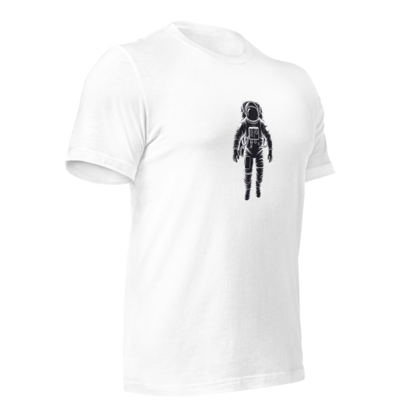 Cosmic Drift – Astronaut – Light T-Shirt - Image 36