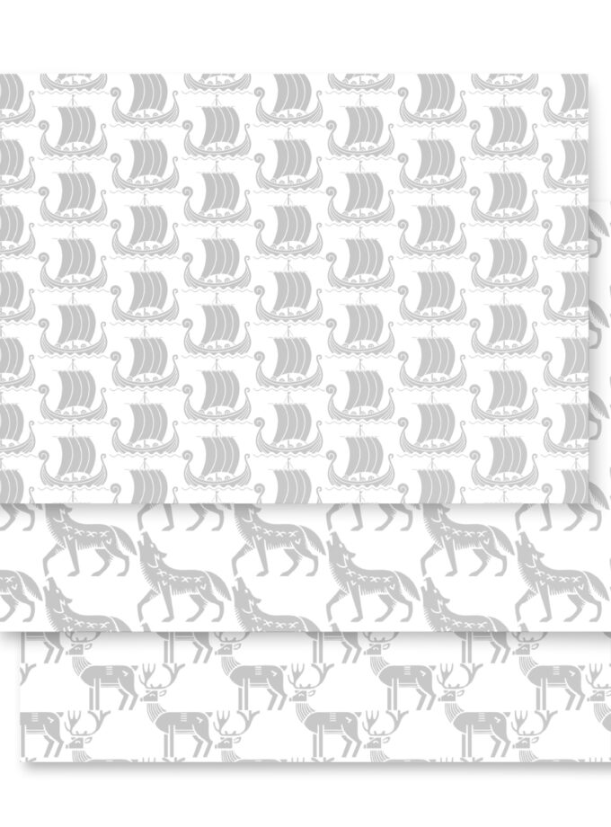 Nordic Viking - Series 01 - Wrapping paper sheets